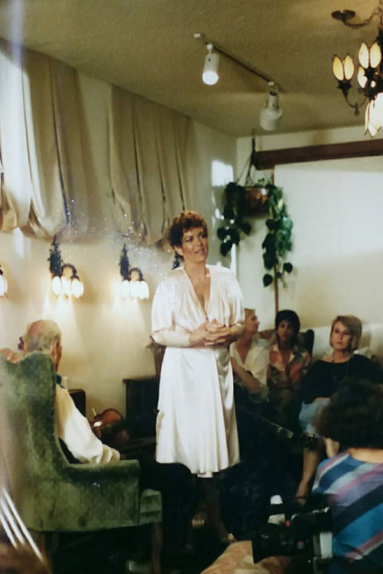 Presenting to a gathering in Laguna Beach